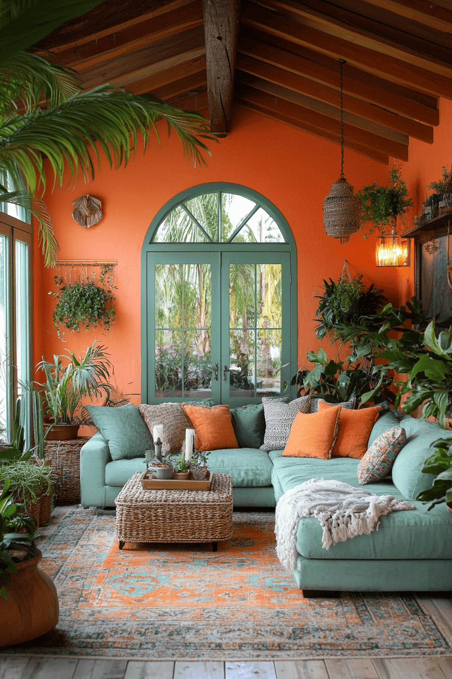 tropical living room