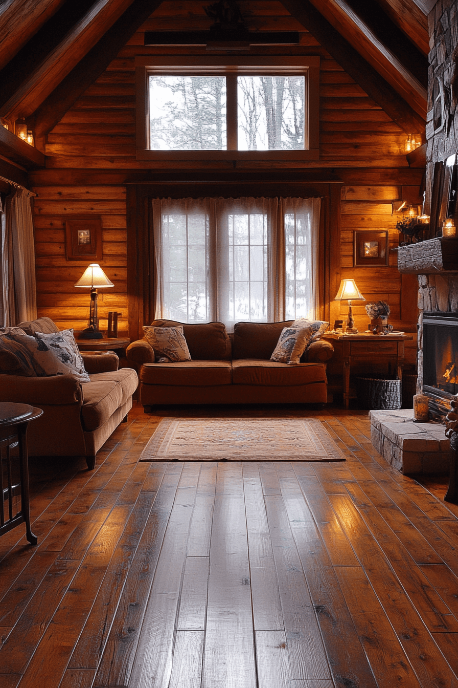 old cabin interior