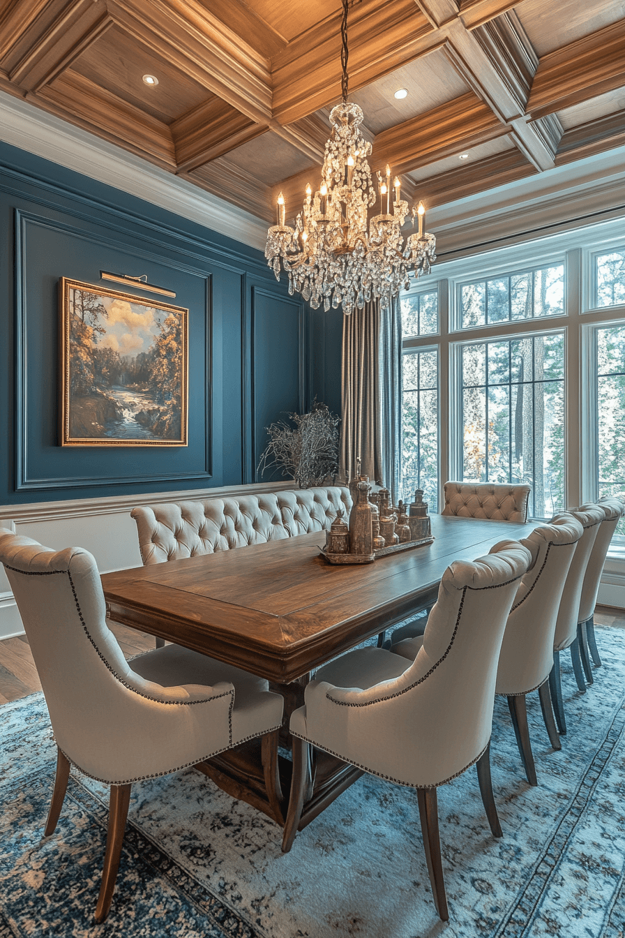 modern vintage dining room