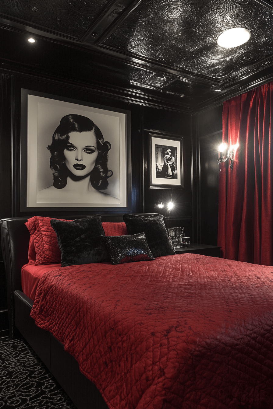 moody vintage bedroom