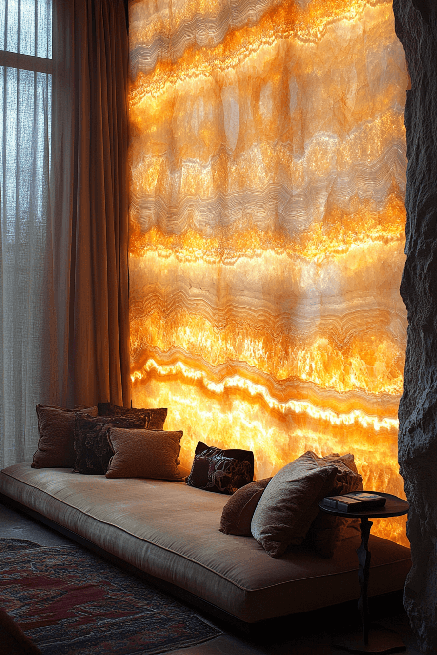 Stone Wall Bedroom