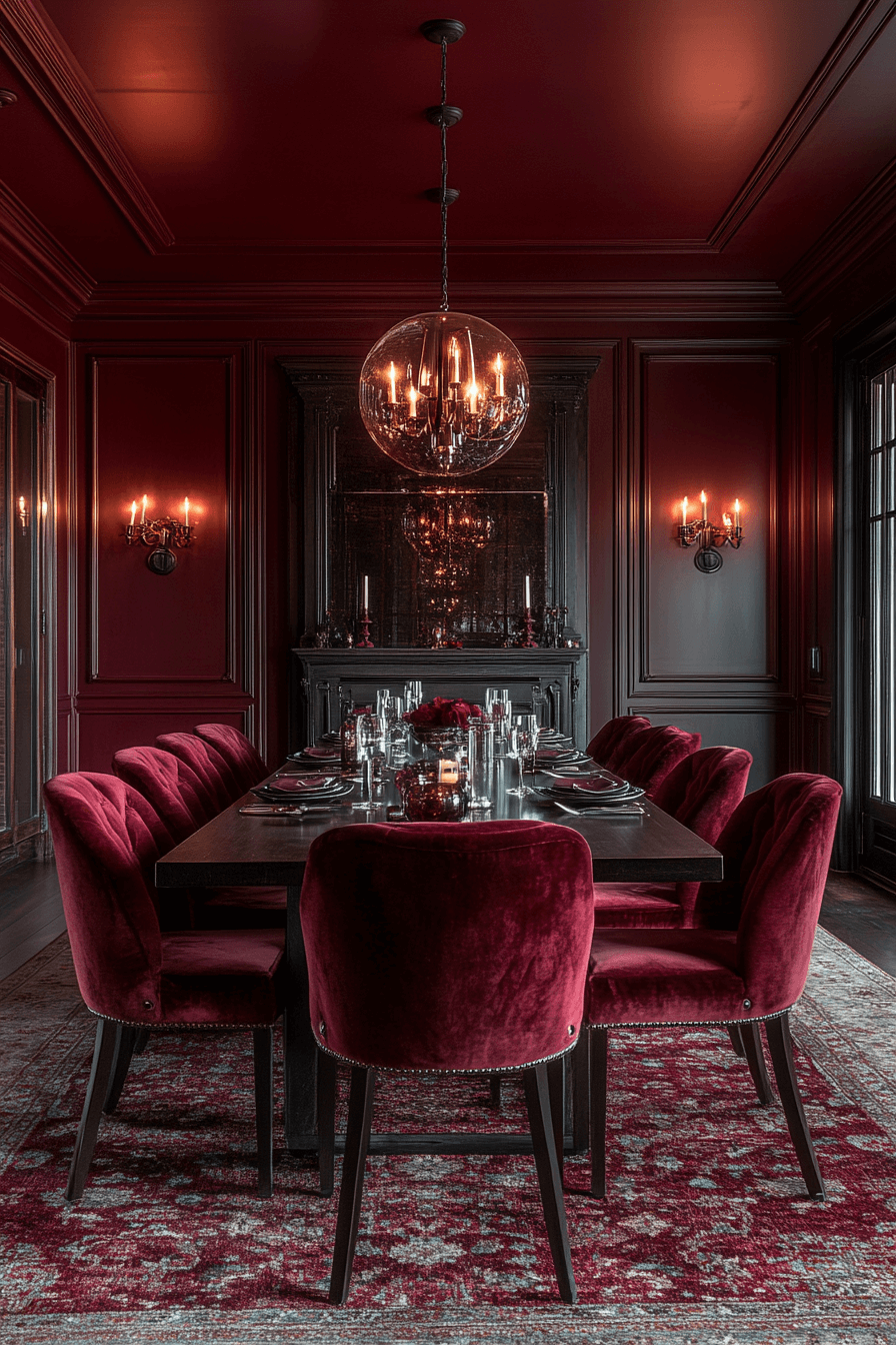 modern victorian dining room