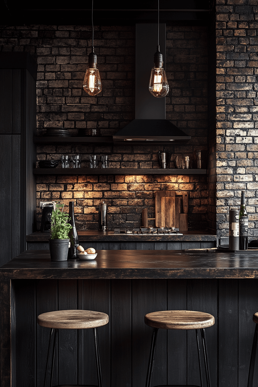 moody cottage kitchen