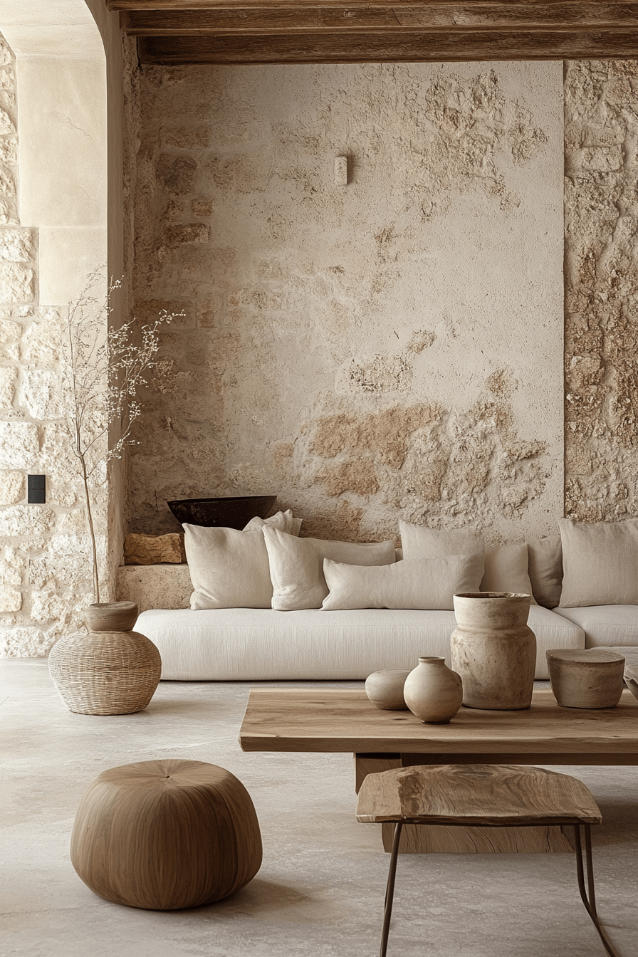 stone wall interior