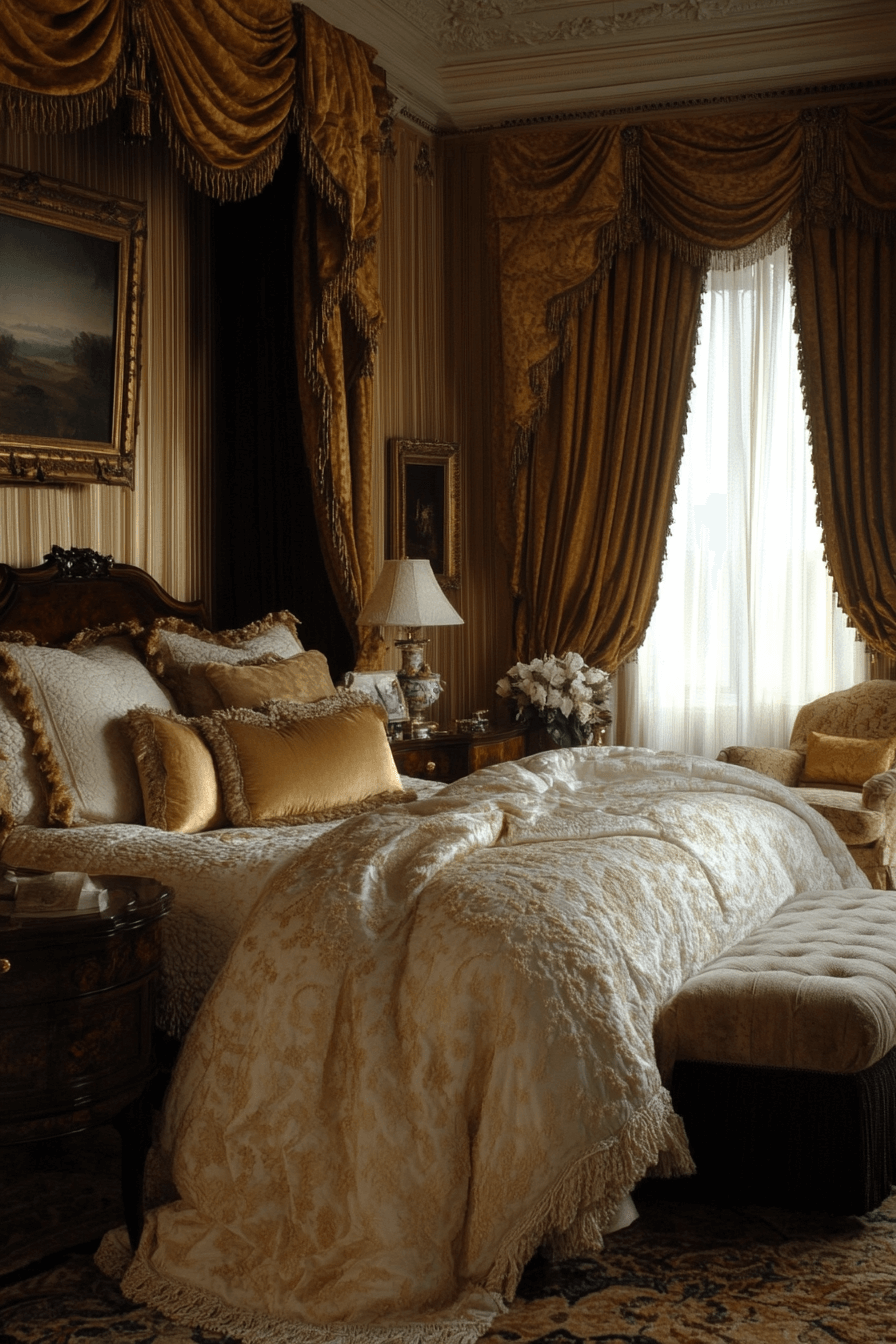neoclassical bedroom