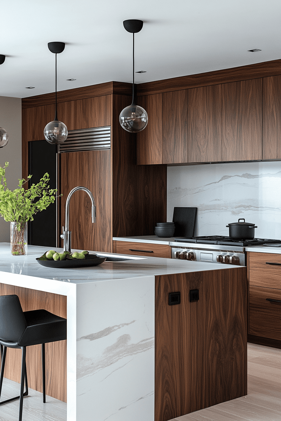 Walnut Kitchen Cabinets