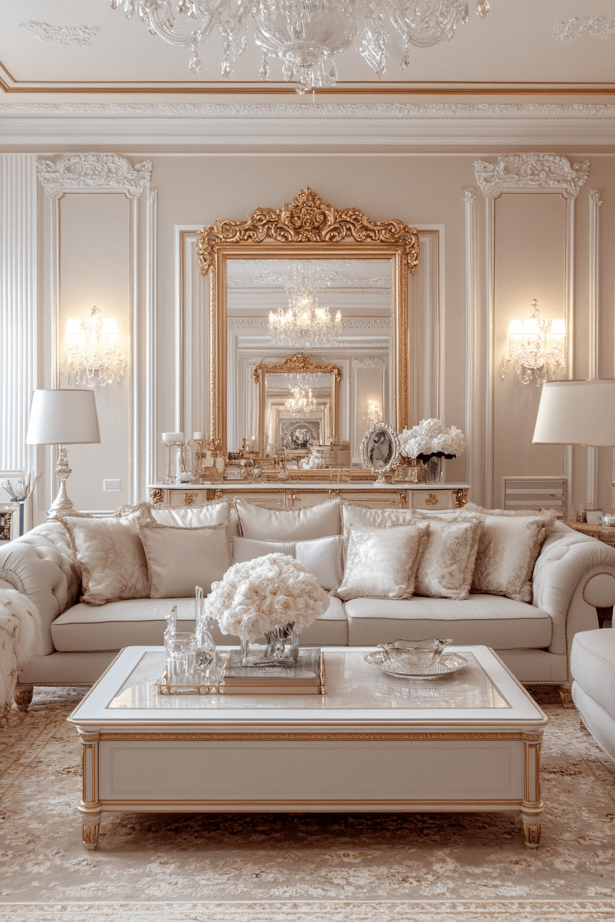 modern victorian living room