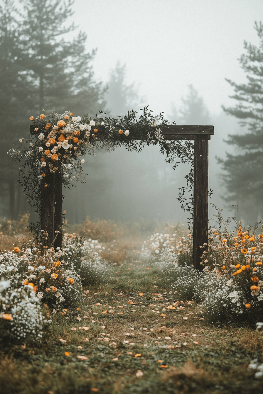 moody romantic wedding decor