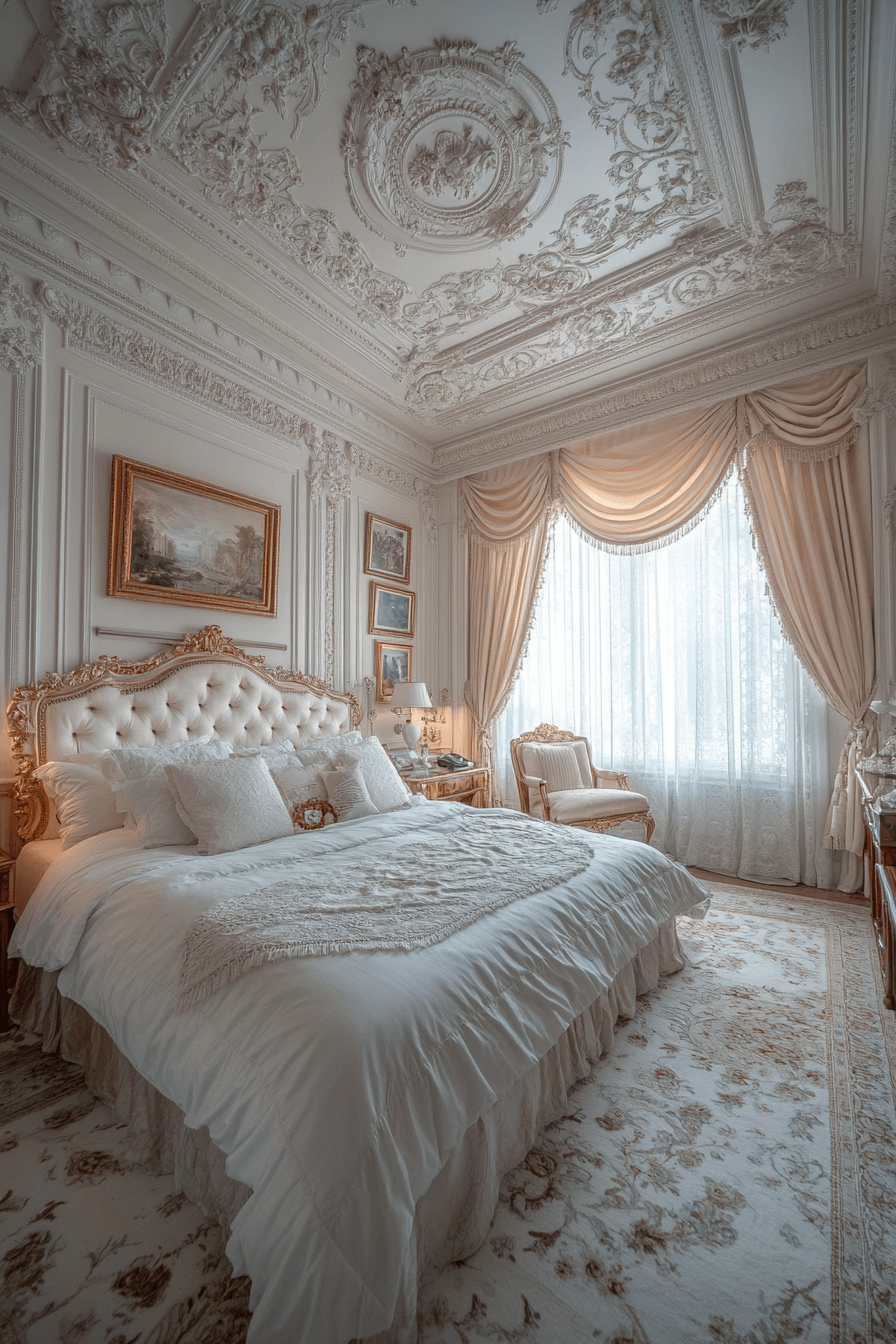 neoclassical bedroom