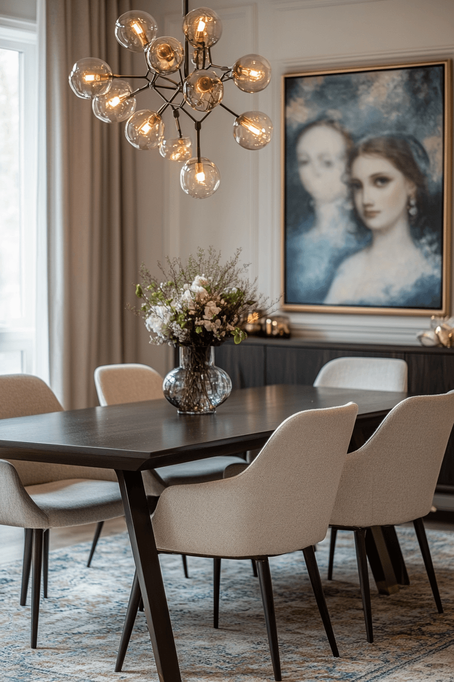 modern victorian dining room