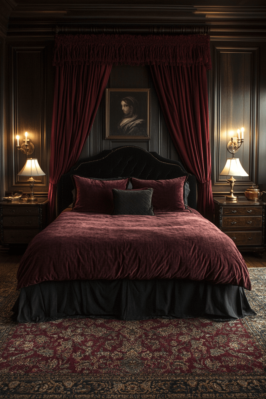 moody vintage bedroom