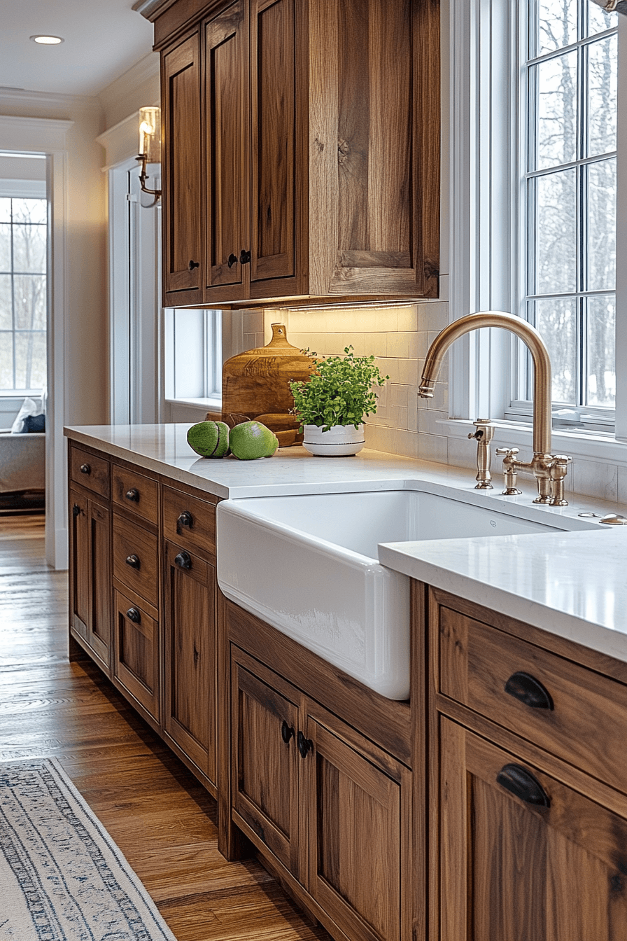 Walnut Kitchen Cabinets