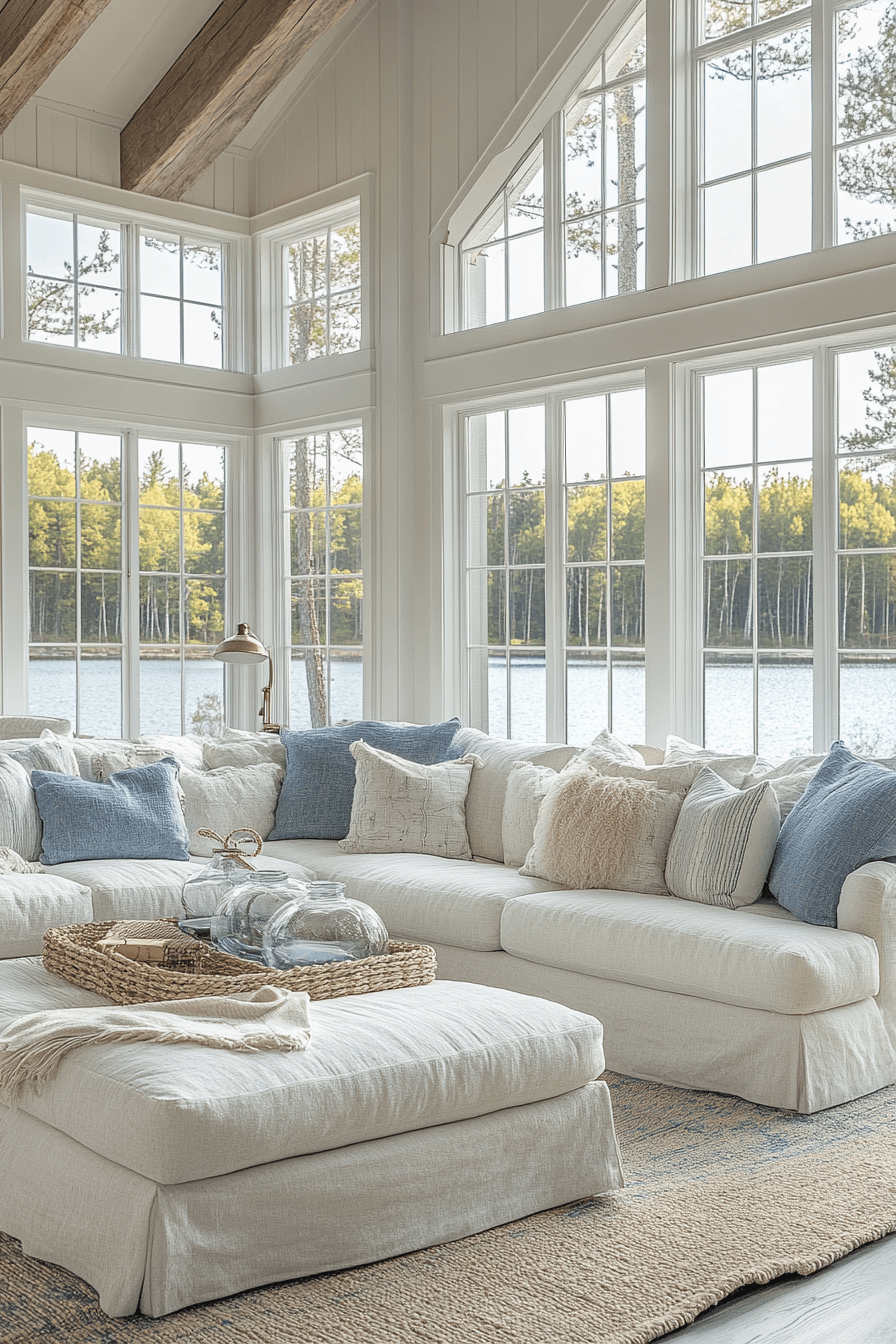 old cabin interior living room