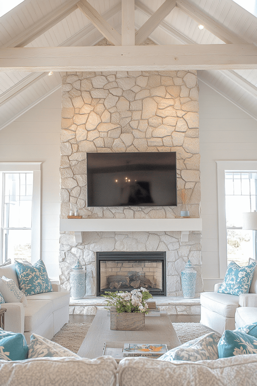 coastal cottage living room