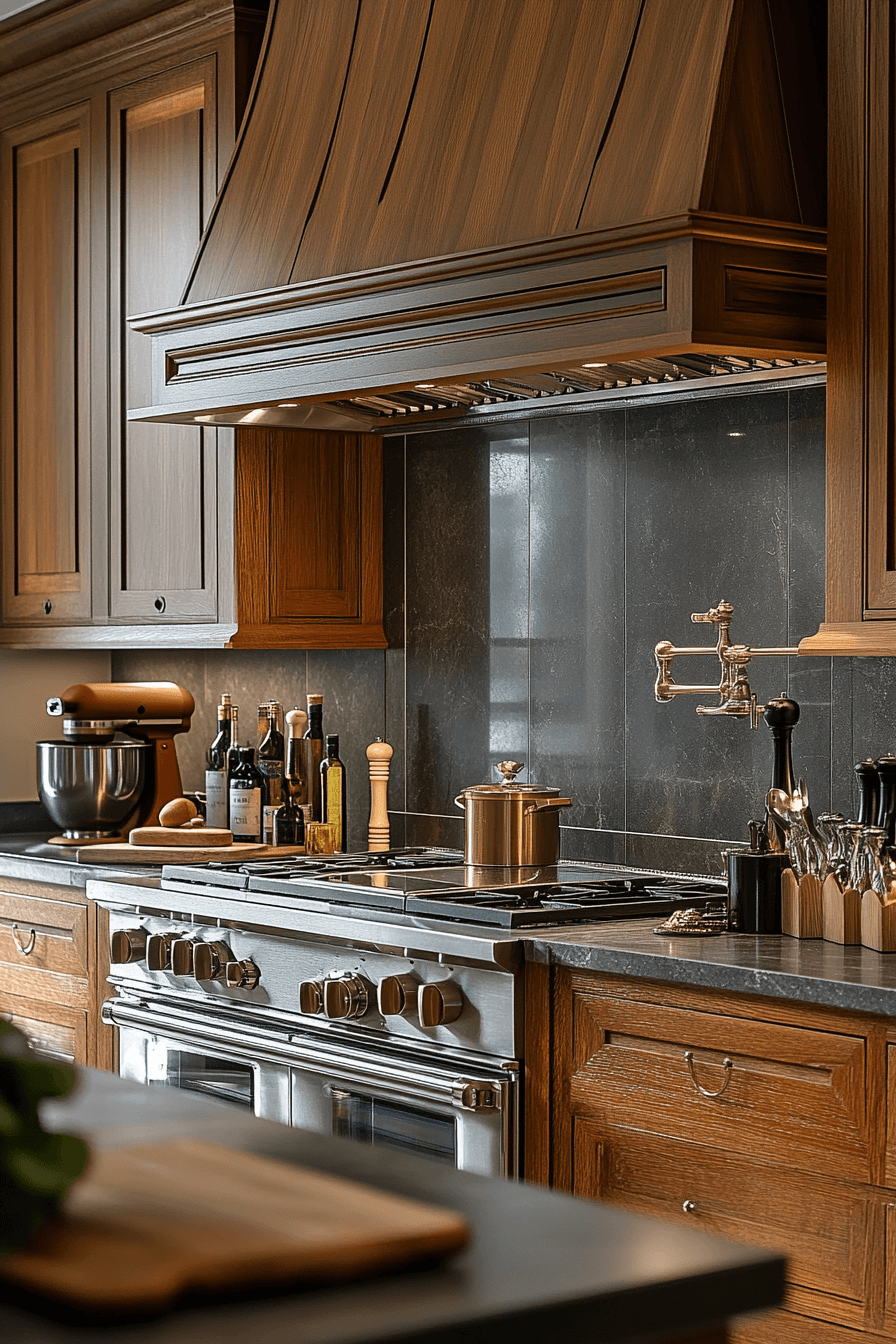 dark academia kitchen