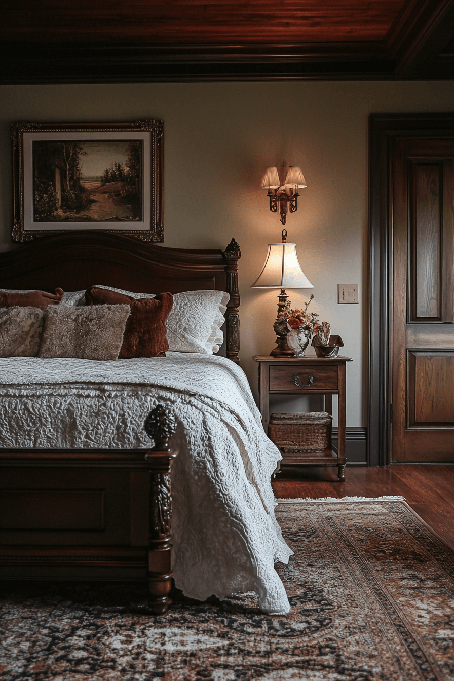 moody vintage bedroom