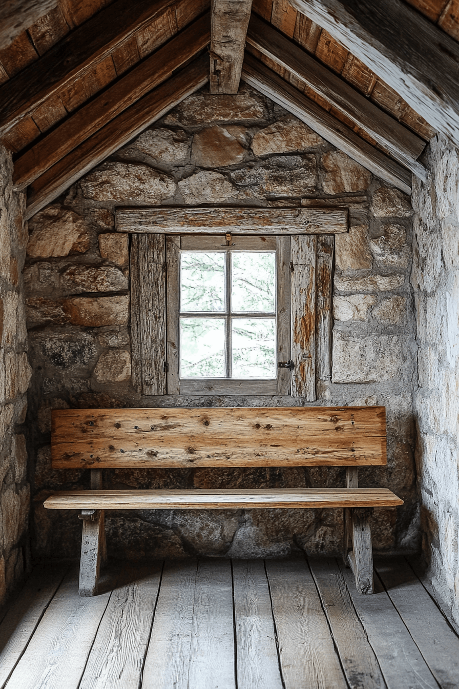 old cabin interior