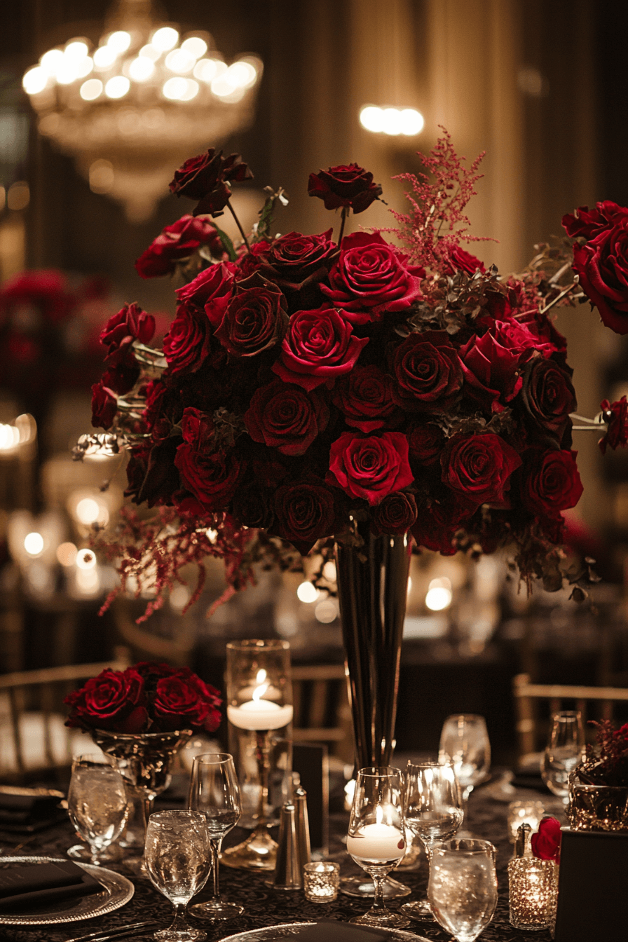 moody romantic wedding decor
