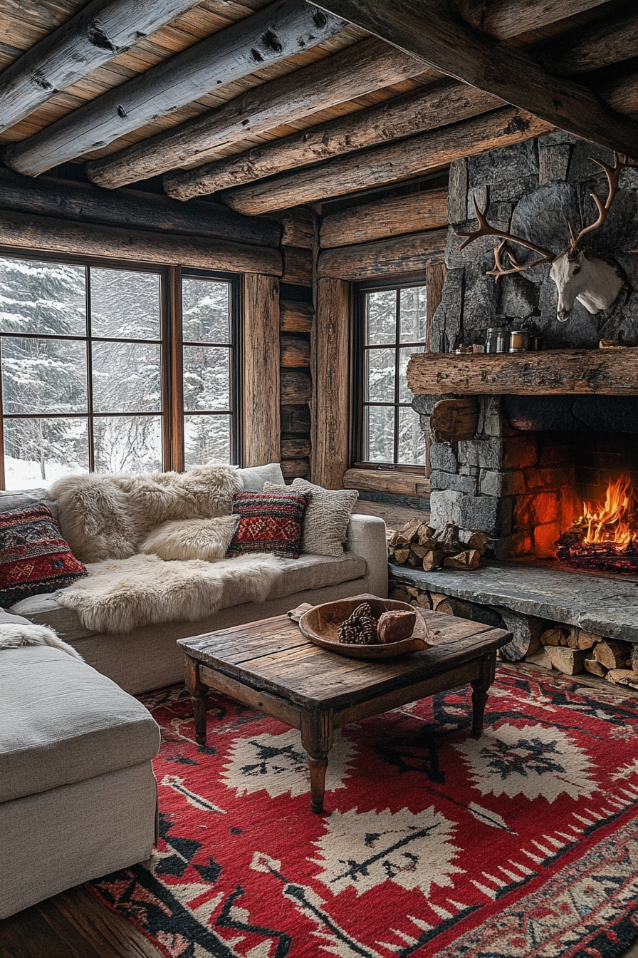 old cabin interior