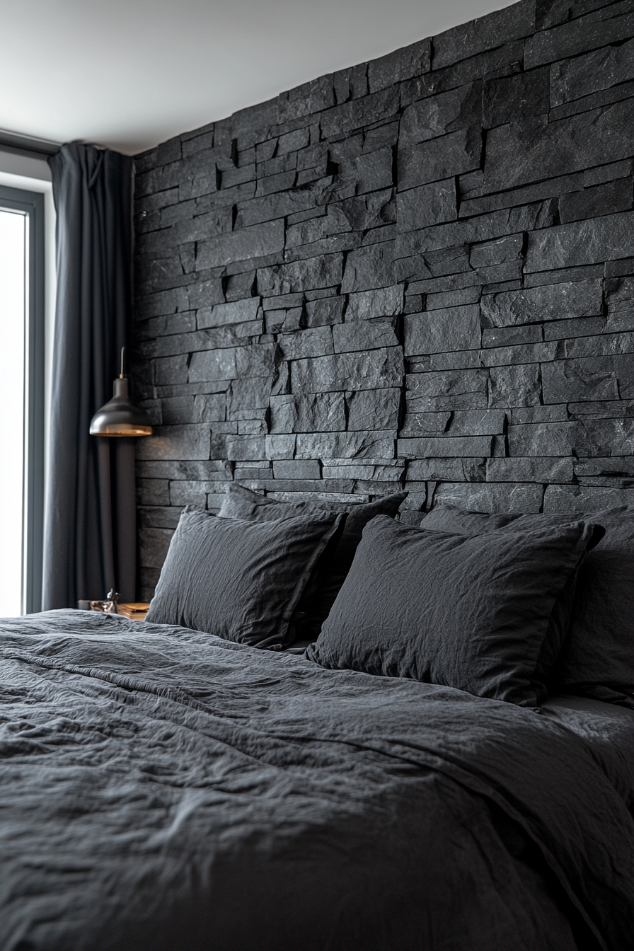 Stone Wall Bedroom