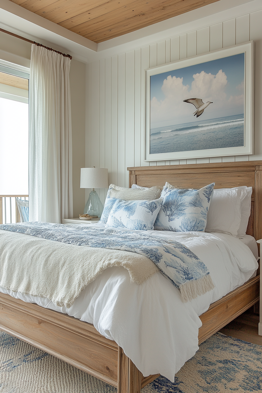 coastal cottage bedroom