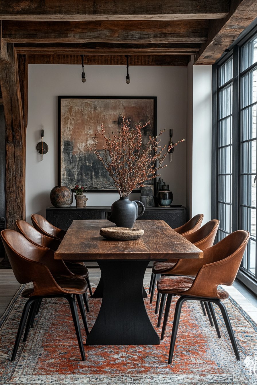 modern vintage dining room
