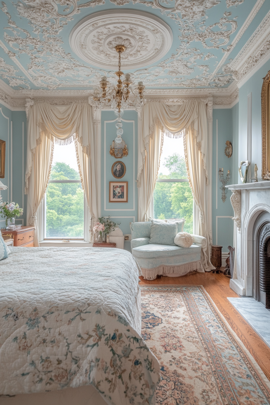 neoclassical bedroom