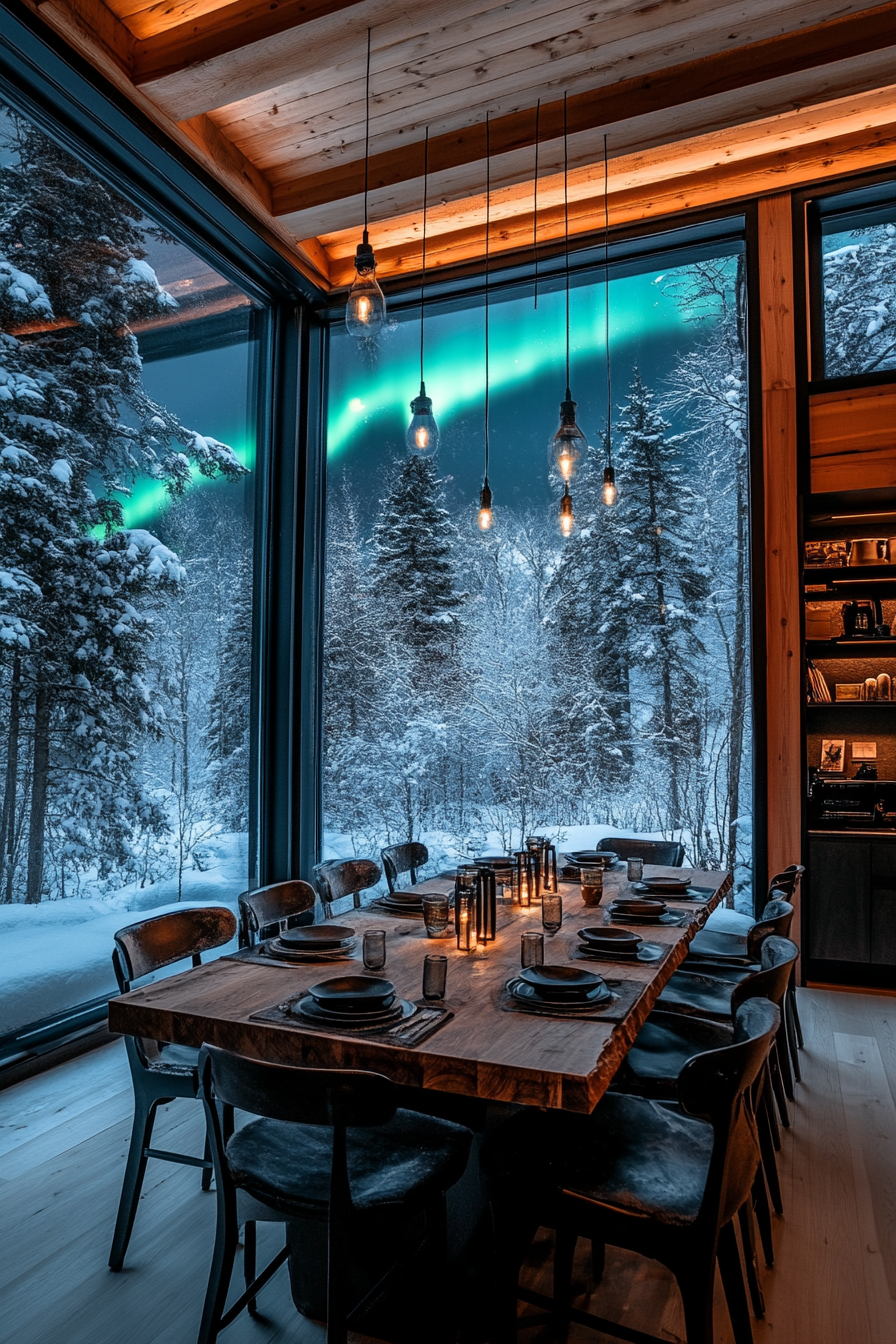 old cabin interior kitchen
