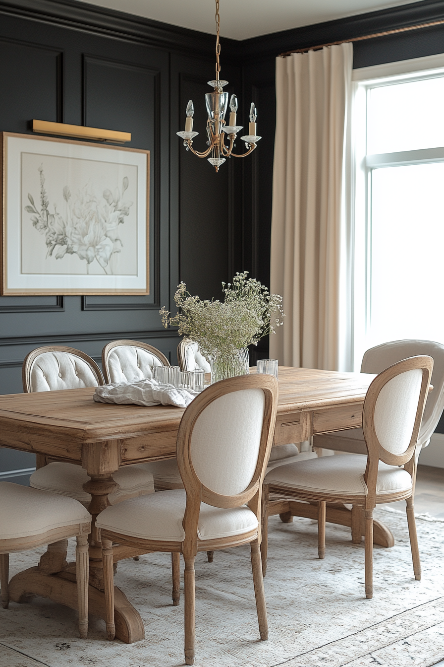 modern vintage dining room