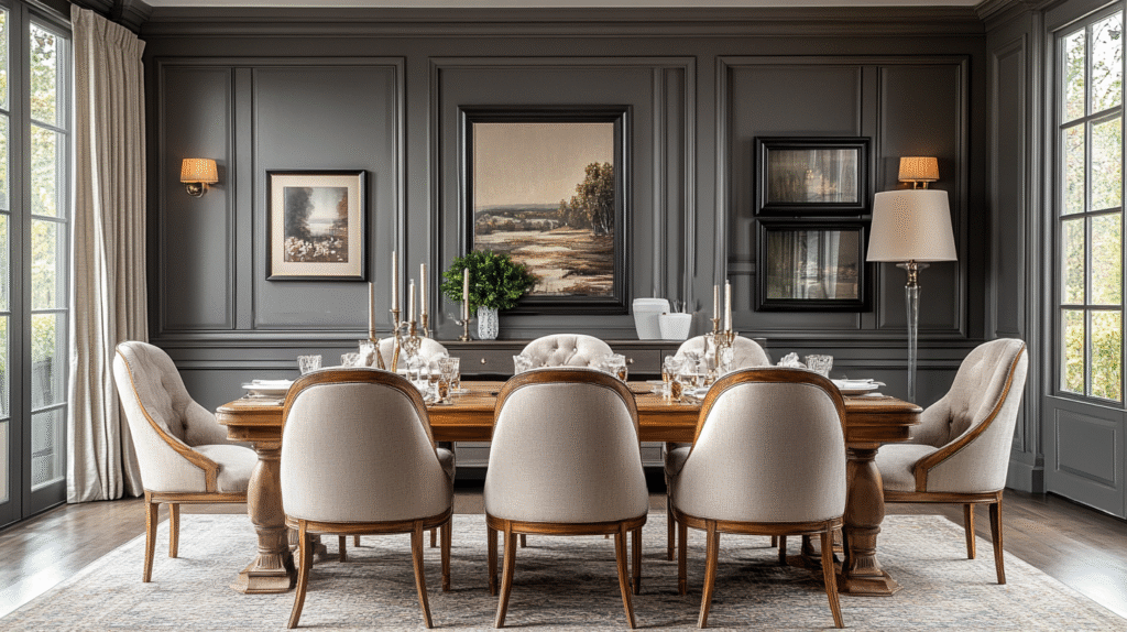 modern vintage dining room