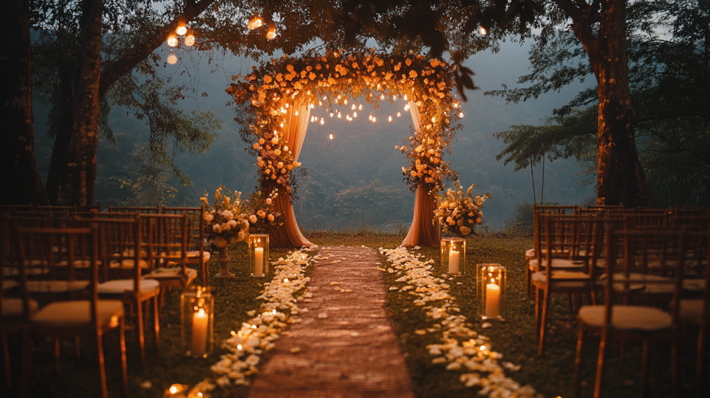 moody romantic wedding decor