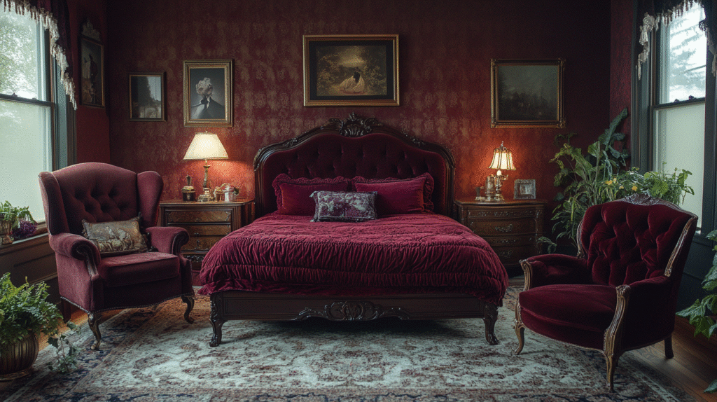 moody vintage bedroom