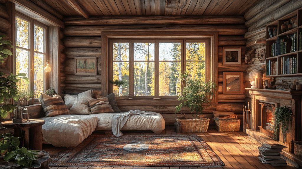 old cabin interior