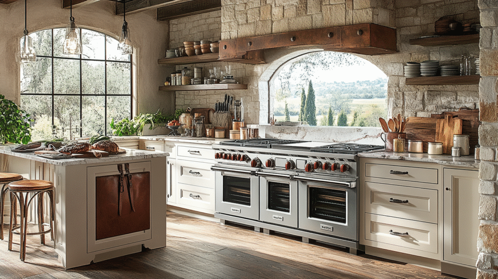 old cabin interior kitchen