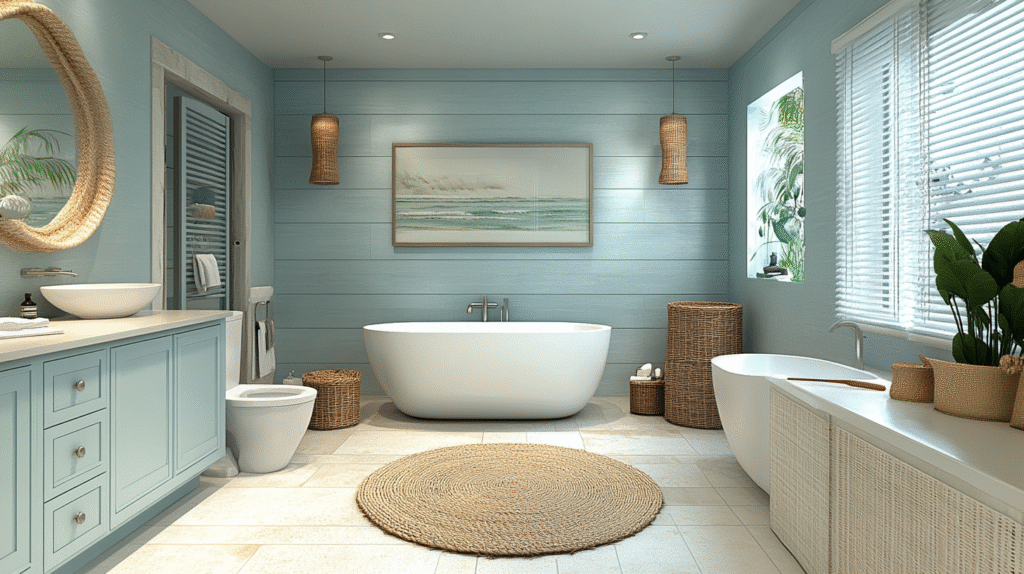 tropical bathroom