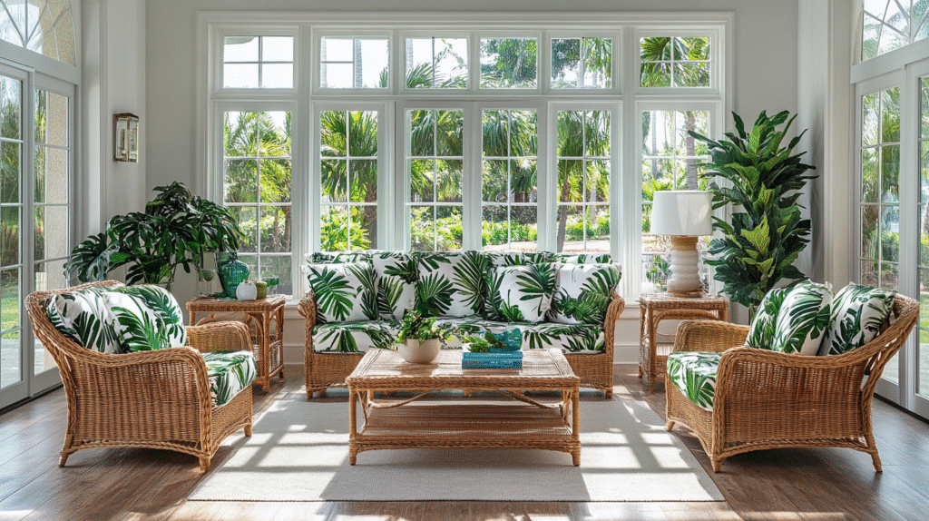 tropical living room