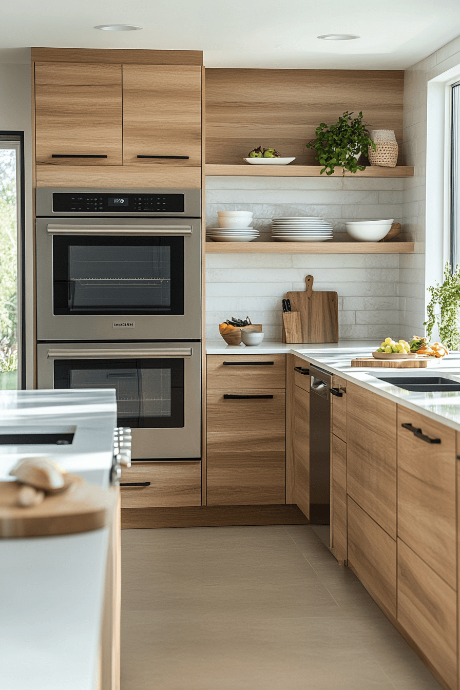 light wood kitchen cabinets