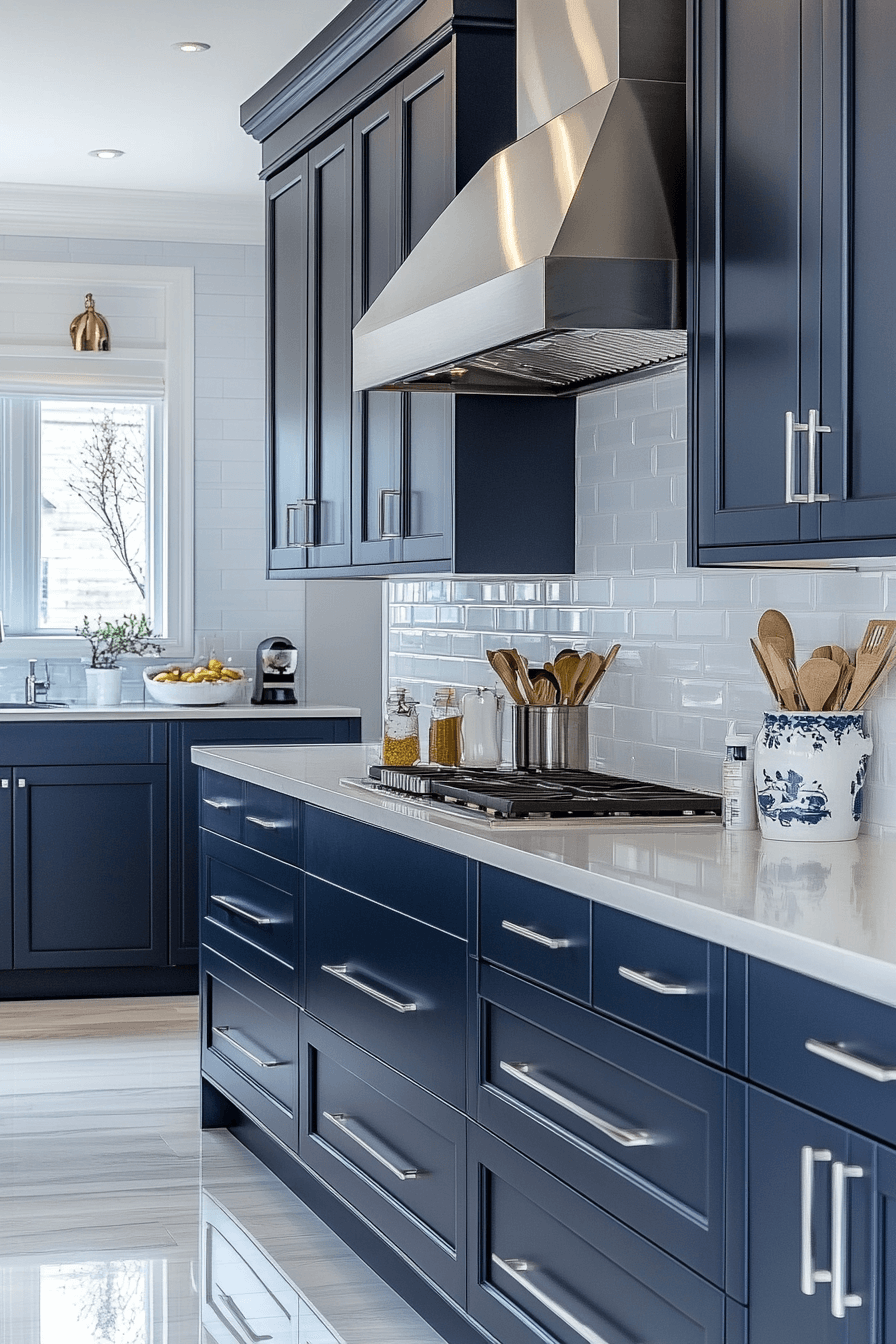 29 Blue and White Kitchen Makeovers That Wow Without the Fuss blue and white kitchen