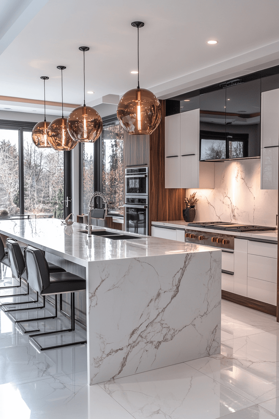 29 White Marble Kitchen Designs That Feel Fresh and Forever Elegant white marble kitchen