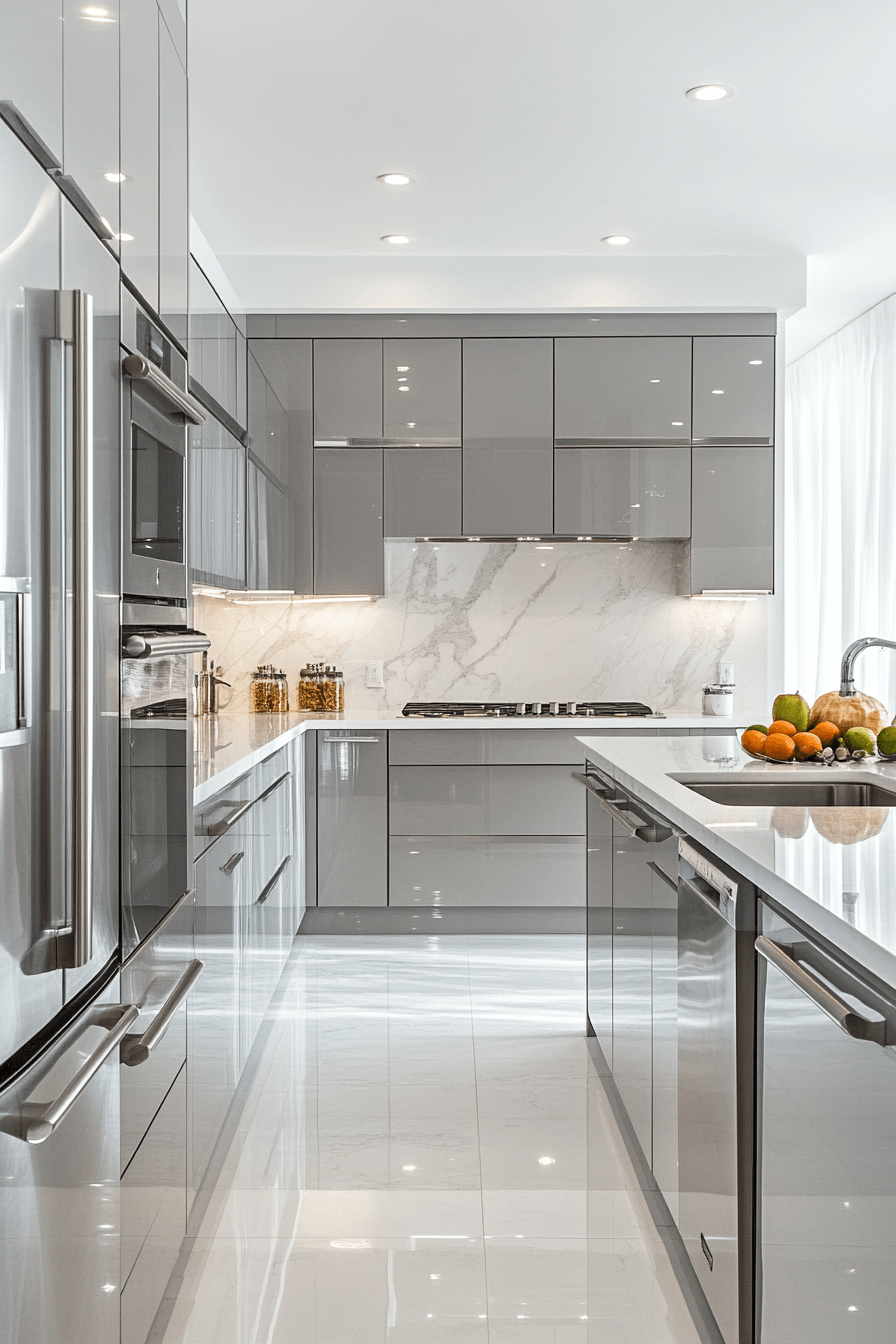 29 Gray and White Kitchen Looks That Are Perfectly Polished gray and white kitchen