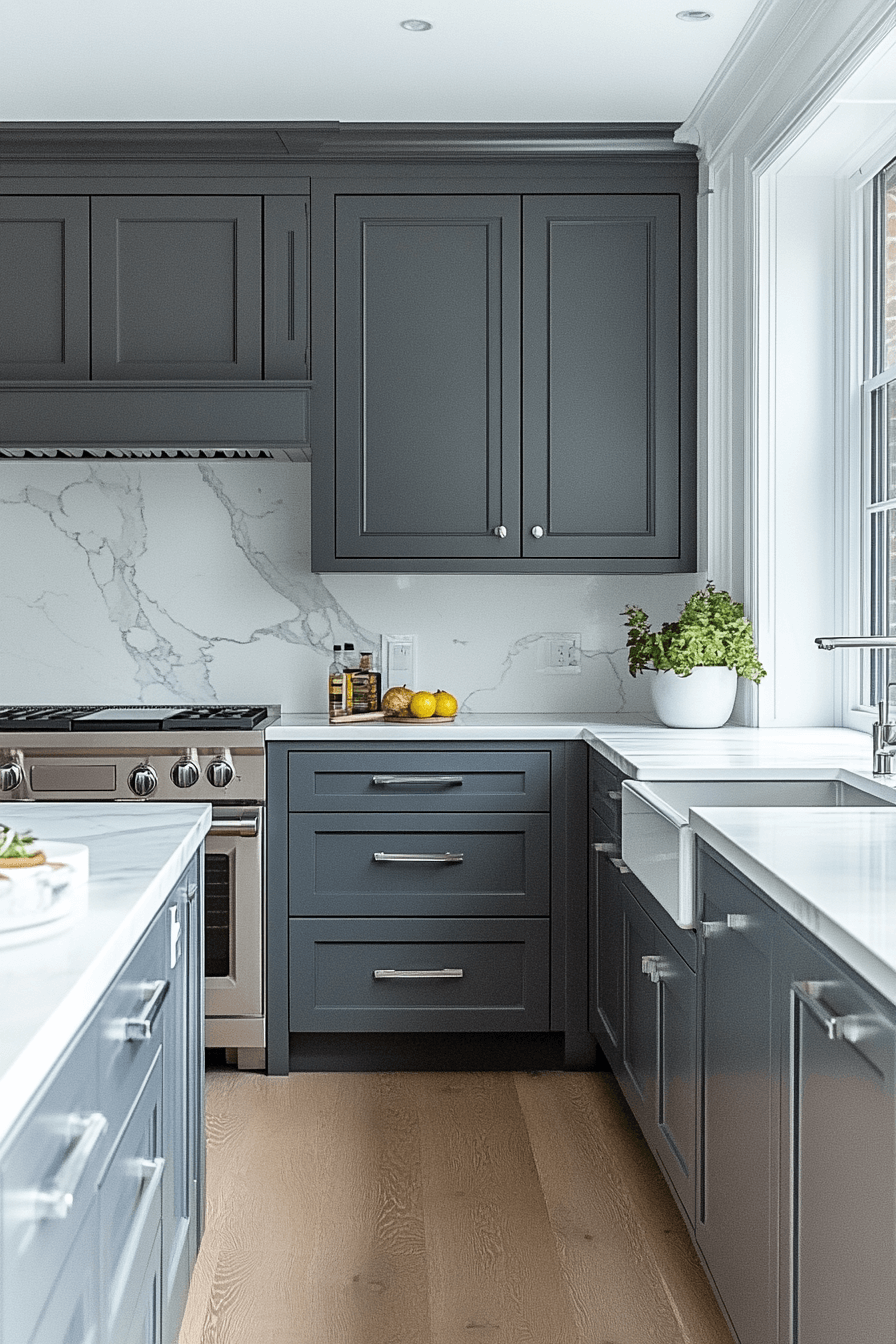 29 Grey and White Kitchen Styles That Radiate Quiet Confidence grey and white kitchen