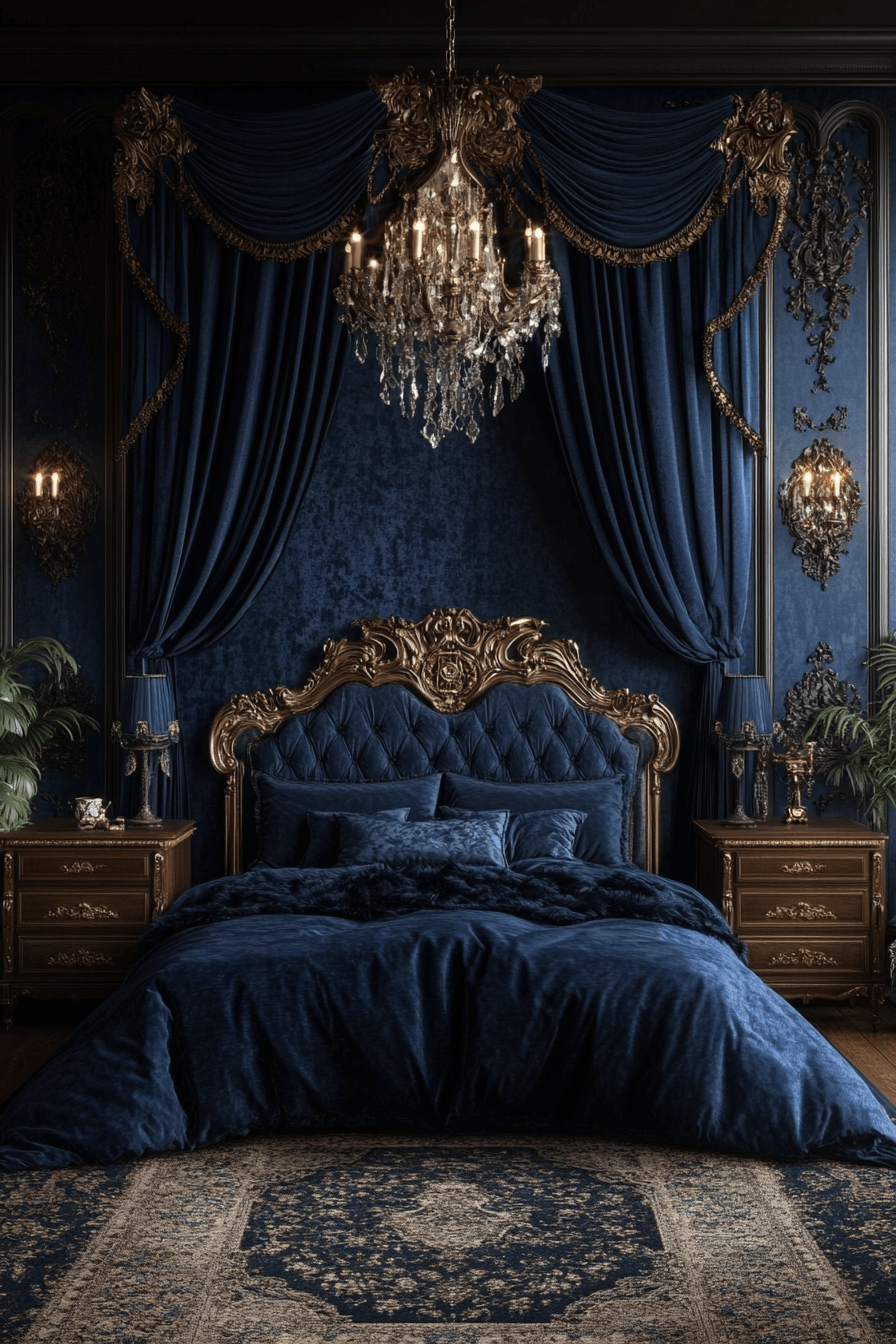 29 Dark Victorian Bedroom Aesthetics That Blend Richness and Comfort dark victorian bedroom