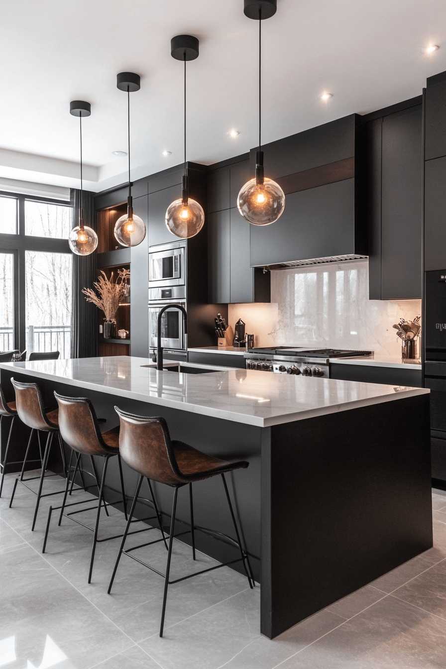 29 Black and White Kitchen Cabinets That Spark Instant Wow Factor black and white kitchen cabinets