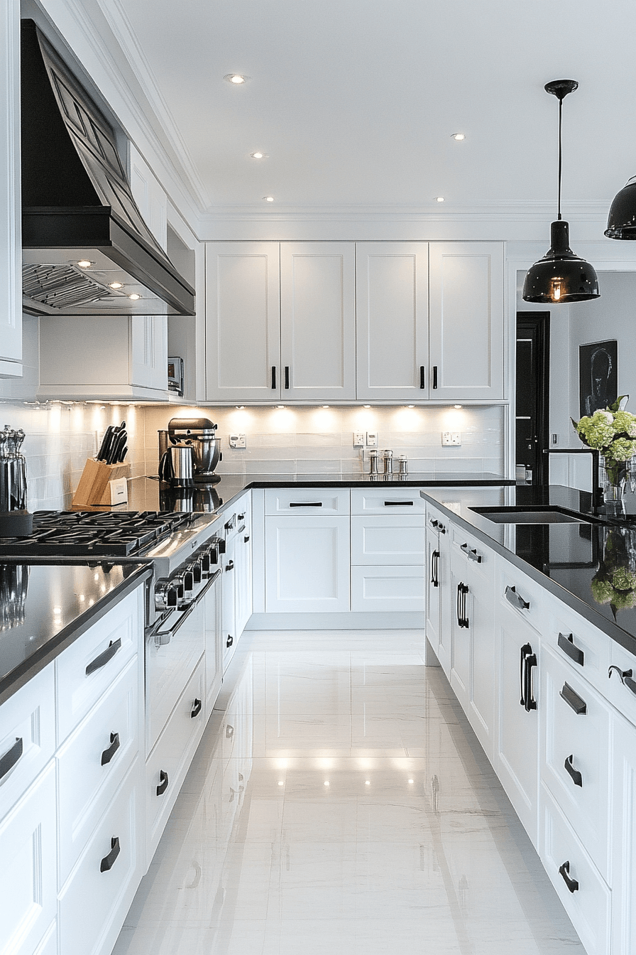 29 Black and White Kitchen Ideas That Radiate Effortless Elegance black and white kitchen ideas