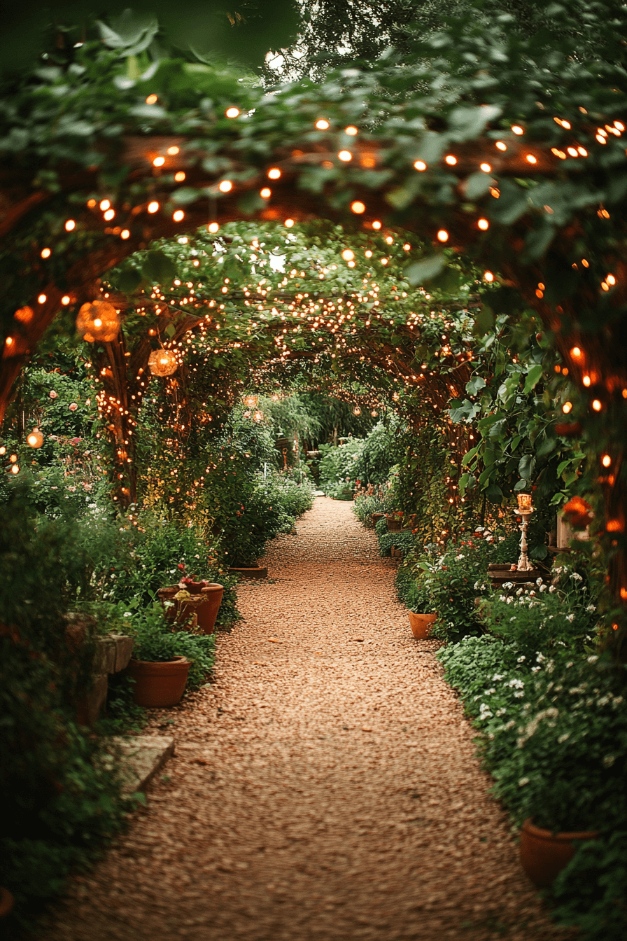 whimsical garden wedding