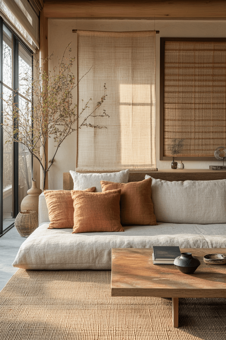 29 Japandi Living Room Themes for a Naturally Chic Home japandi living room