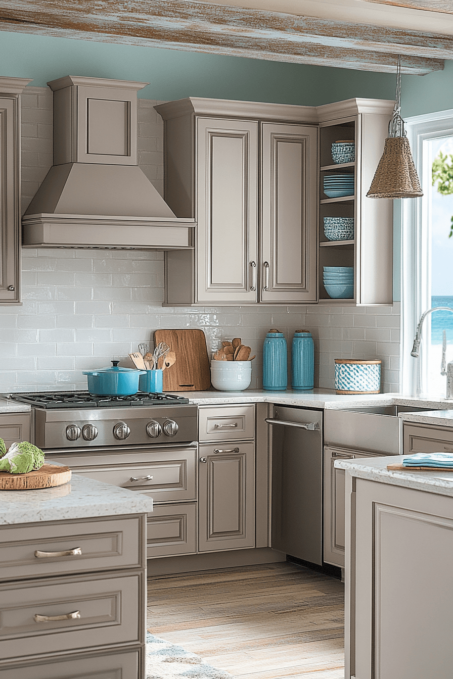 light taupe kitchen cabinets