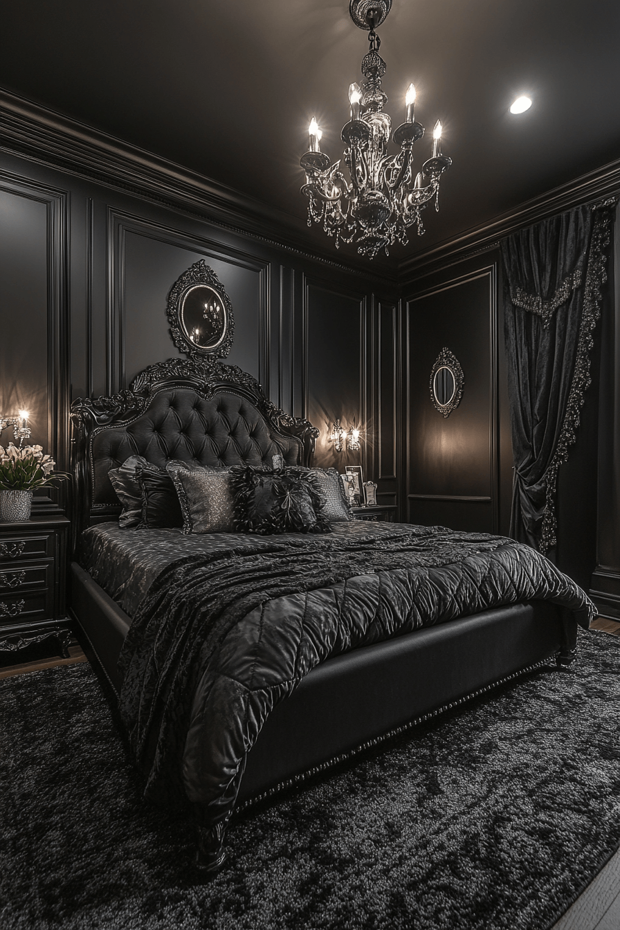 dark victorian bedroom