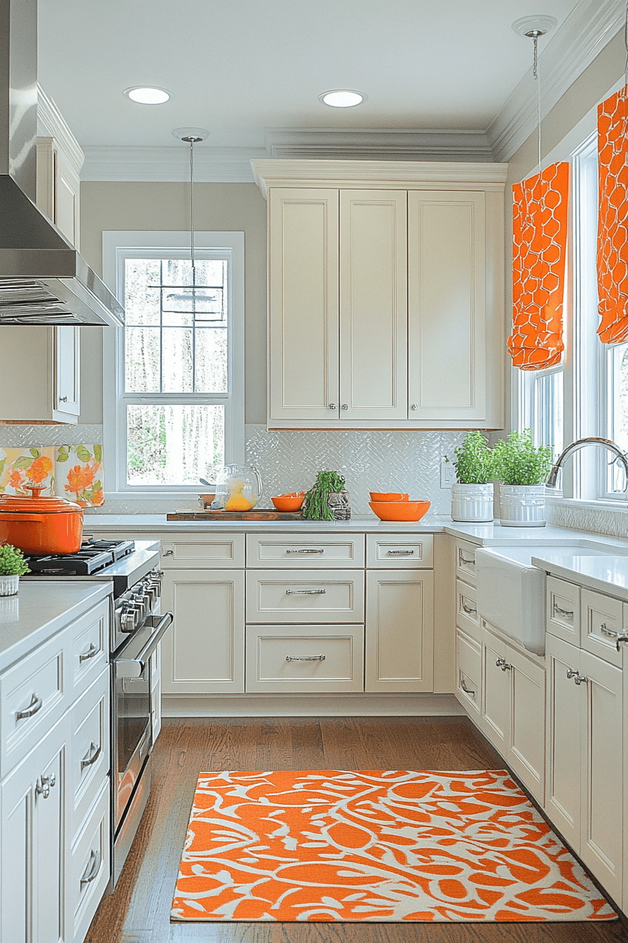 cream kitchen cabinets