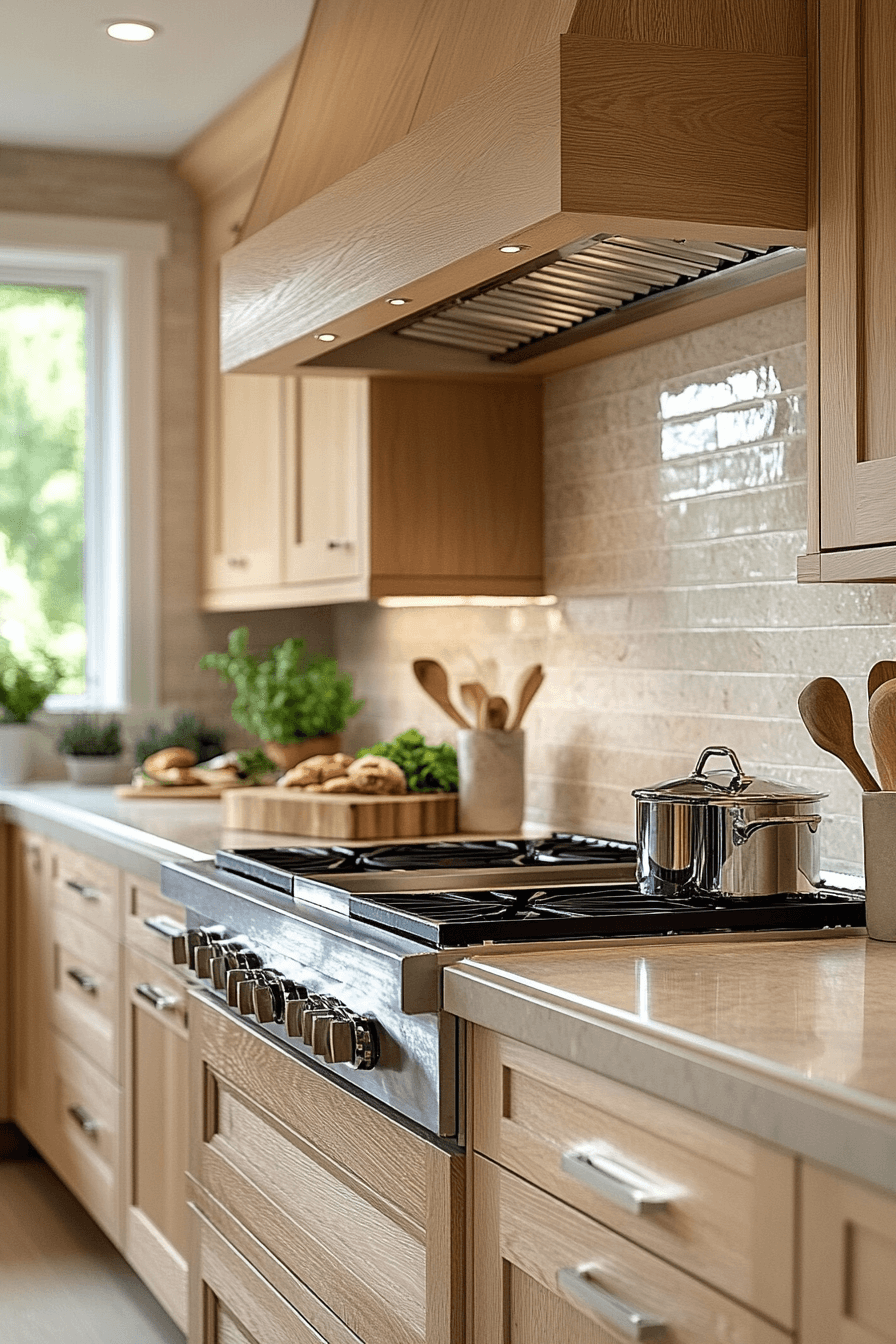 light wood kitchen cabinets